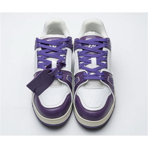 lv sneakers purple|authentic louis vuitton sneakers.